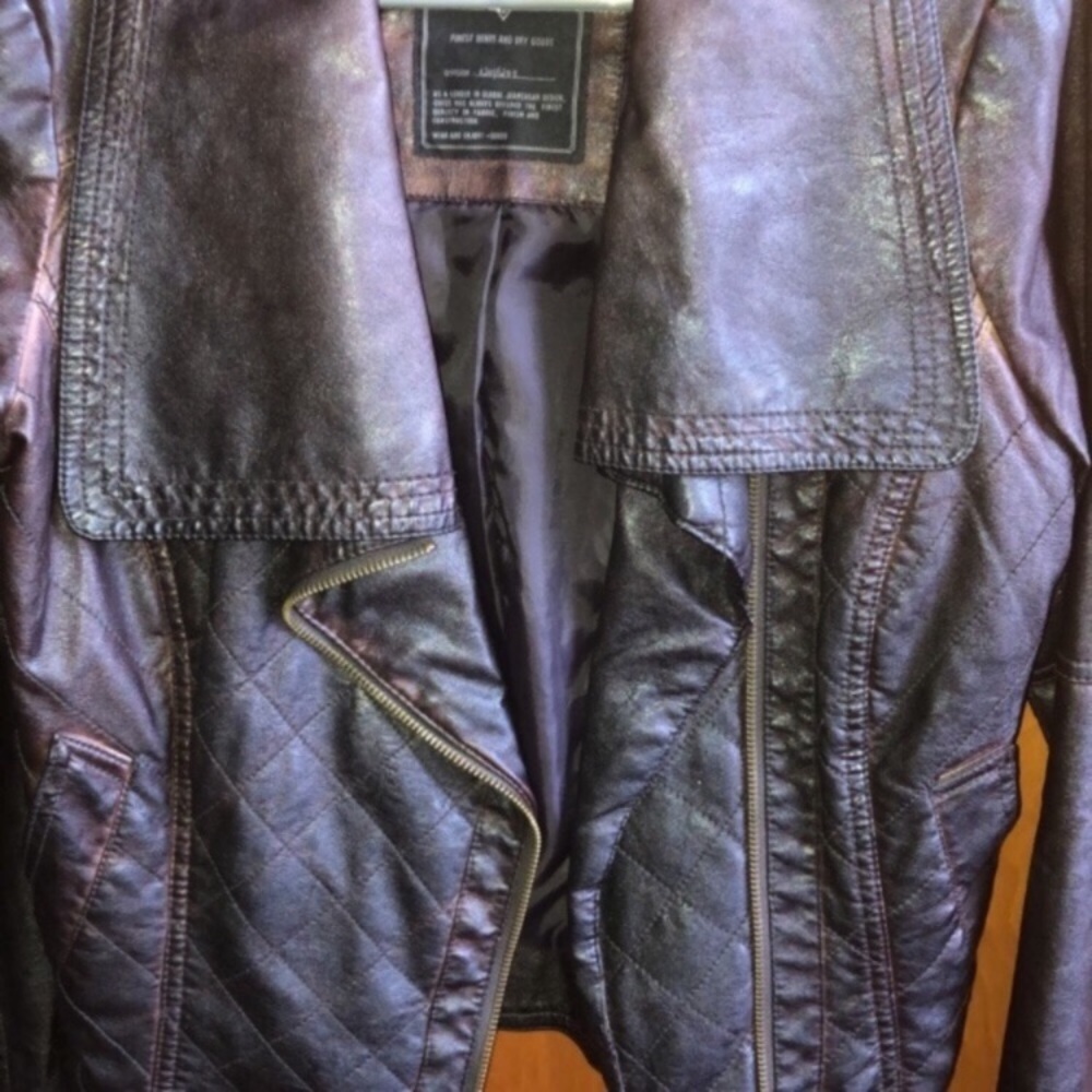 Faux leather Moto jacket - Picture 5 of 7